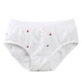 thumbnail image 1 of Loopsun Toddler Girls Cotton Underwear, Children's Girls Solid Color Comfortable Underpants Underwear White 4-5 Years, 1 of 2