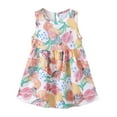 thumbnail image 1 of Loopsun Toddler Girls Dress, Summer Toddler Girls Sleeveless Print Flying Sleeve Dress, 1 of 5