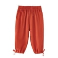 thumbnail image 1 of Loopsun Toddler Summer Pants, Casual Pants for Boys Girls, Children's Mosquito Repellent Summer Solid Thin Breathable and Cool Pants Red 1-2 Years, 1 of 3