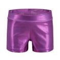 thumbnail image 1 of Loopsun Toddler Summer Shorts, Children's Solid Dance Practice Clothes Casual Sports Shorts Purple 7-8 Years, 1 of 3