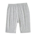thumbnail image 1 of Loopsun Toddler Summer Shorts, Children's Summer Solid Color Casual High Waisted Five Quarter Pants Gray 3-4 Years, 1 of 5