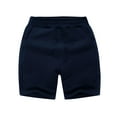 thumbnail image 1 of Loopsun Toddler Summer Shorts, Children's Summer Solid Color Casual Sports Pants Shorts with Pockets Dark Blue 11-12 Years, 1 of 5