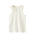 thumbnail image 1 of Loopsun Toddler Summer Tops, Shirts For Kids Sleeveless Solid Round Neck Crop Top For Girls And Boys Tank Top Tee White 9-10 Years, 1 of 5