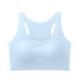 thumbnail image 1 of Loopsun Training Bras for Girls, Middle Aged Girls' Sports Comfortable Breathable No Steel Ring Thin with Built-in Chest Cushion Underwear Bra Blue 15-16 Years, 1 of 5
