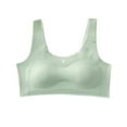 thumbnail image 1 of Loopsun Training Bras for Girls, Girls' Solid Sports Underwear Bras with Sponge Chest Pads Green 15-18 Years, 1 of 3