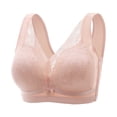 thumbnail image 1 of Loopsun Womens Bra Plus Size, Bras for Women, Woman Underwear Lace Adjustable Comfortable Gathering Bra without Rims Pink 40/90, 1 of 3