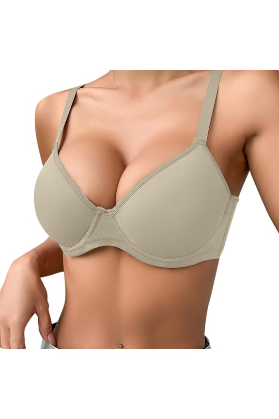 Womens Bras Plus Size, Bras for Women, Women's Lightweight Soft Breathable Solid Color Gathered Push-up Bra Mint Green 38/85B