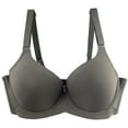 thumbnail image 1 of Loopsun Womens Bras Plus Size, Bras for Women, Women's Solid Color Large Cup Underwear Lace Daily Bra Gray 38/85E, 1 of 4