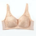 thumbnail image 1 of Loopsun Womens Bras Plus Size, Bras for Women, Women's Solid Color Push Up U-Shaped Underwear Everyday Bras Beige XL, 1 of 3
