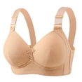 thumbnail image 1 of Loopsun Womens Bras Plus Size, Bras for Women, Women's Solid Color Push Up U-Shaped Underwear Everyday Bras Beige XXL, 1 of 4