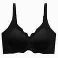 thumbnail image 1 of Loopsun Womens Bras Plus Size, Bras for Women, Women's Solid Color Push Up U-Shaped Underwear Everyday Bras Black XXL, 1 of 2