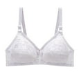 thumbnail image 1 of Loopsun Womens Bras Plus Size, Bras for Women, Women's Solid Color Push Up U-Shaped Underwear Everyday Bras White XL, 1 of 2