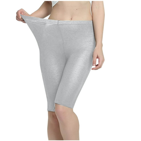 Loopsun Womens Shorts, Summer Shorts for Women, Women's Solid Lace High Waist Leggings Briefs Shorts Gray M