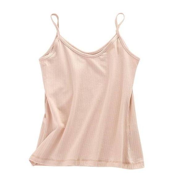 Loopsun Womens Summer Top Plus Size, Tank Tops for Women, Women's Solid Color Camisole Knitted Outerwear Undershirt V-Neck Top Pink XXL