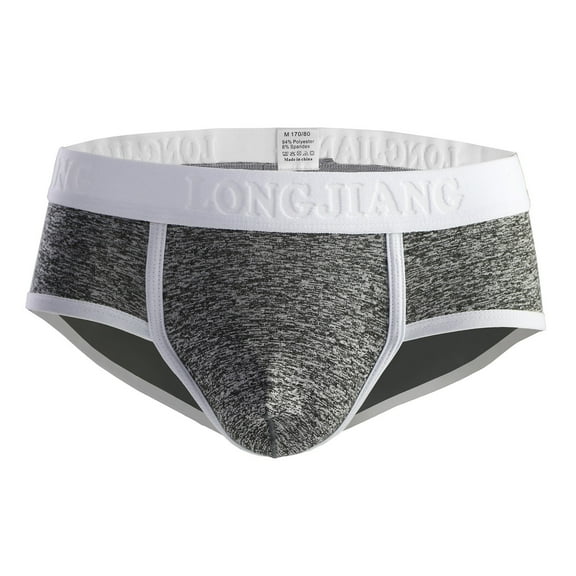 Mens Bikini Briefs, Men's Big Pouch Briefs Sexy Bulge Underwear High Stretch Breathable Moisture-Wicking Mens Bikini Under Panties S-XL