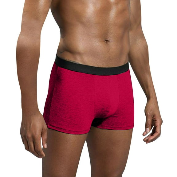 Mens Boxer Briefs, Mens Cotton Underwear Briefs Breathable Moisture Wicking Cooling Boxers Briefs Underwear for Men S-2XL