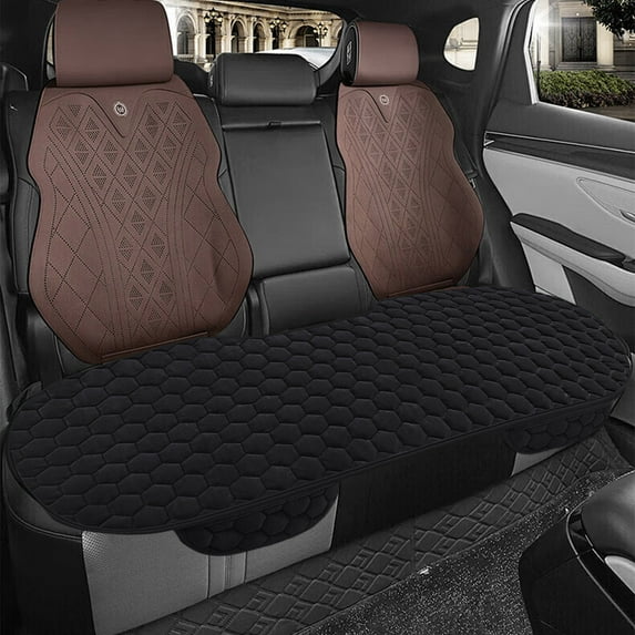 Ruroz Car Seat Cushion, Memory Foam Car Seat Cushion, Relieve Tailbone Pain, Anti-Slip Bottom Car Seat Cushions for Driving, Suitable for Car and Office Chairs (Black)