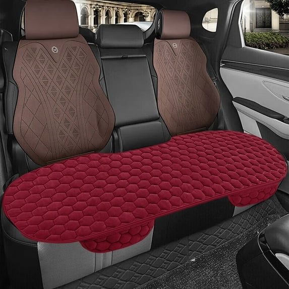 Ruroz Car Seat Cushion, Memory Foam Car Seat Cushion, Relieve Tailbone Pain, Anti-Slip Bottom Car Seat Cushions for Driving, Suitable for Car and Office Chairs (Red)