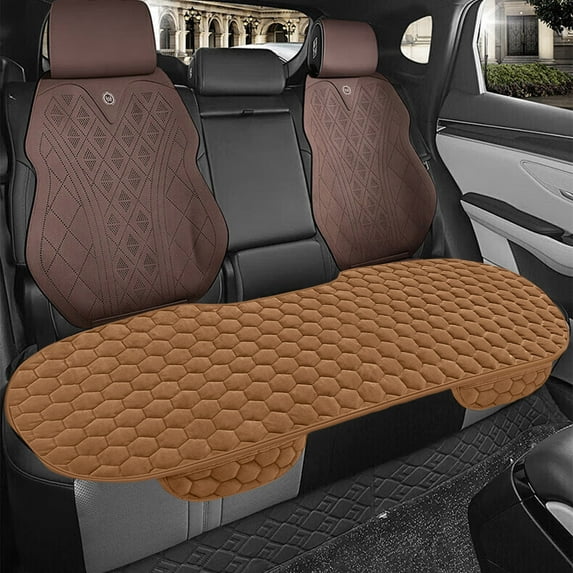 Ruroz Car Seat Cushion, Memory Foam Car Seat Cushion, Relieve Tailbone Pain, Anti-Slip Bottom Car Seat Cushions for Driving, Suitable for Car and Office Chairs (Brown)