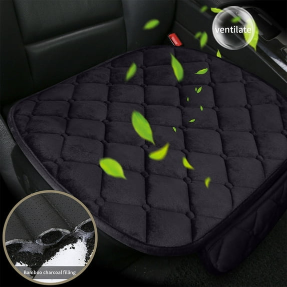 Ruroz Car Seat Cushion Pad for Driving Seat Cushions for Office Chairs/Truck Memory Foam Seat Cushion Comfortable and Durable Black