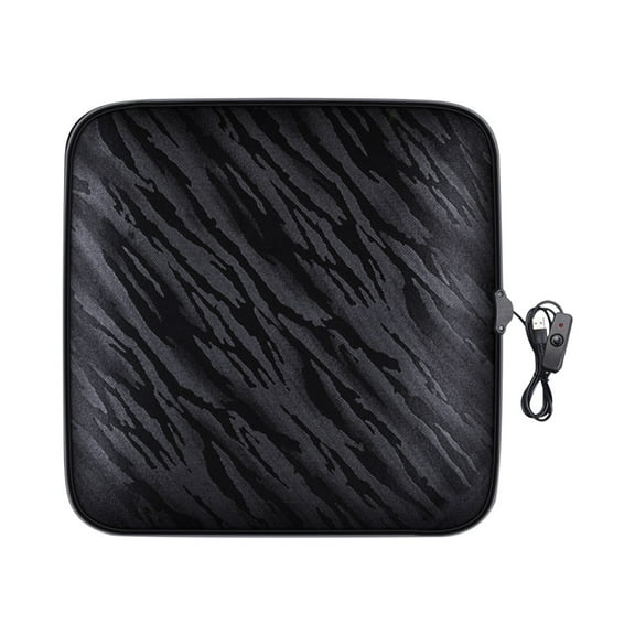 Ruroz Heated Car Seat Cushion, 12V Portable Car Heating Pad Back Massager, Heating And Ventilation Function Winter Driving