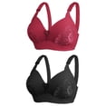 thumbnail image 1 of Summer Savings Clearance 2025! TAGOLD Womens Plus Size Bra Clearance,Summer Casual Bras for Womens,2PC Woman's Large Size Comfortable Breathable Bra Underwear No Rims, 1 of 2