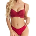 thumbnail image 1 of Summer Savings Clearance 2025! TAGOLD Womens Plus Size Bra Clearance,Summer Casual Bras for Womens,Fashion Woman's Lace Beauty Back Solid Strap Wrap Plus Size Bra Underwear, 1 of 3