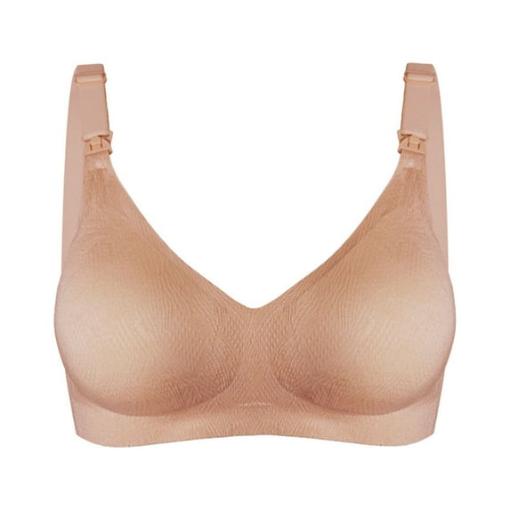 Summer Savings Clearance 2025! TAGOLD Womens Plus Size Bra Clearance,Summer Casual Bras for Womens,Fashion Women's Bra Wire Free Underwear OnePiece Bra Everyday Underwear Bras