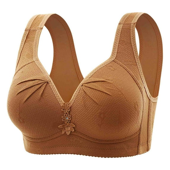 Summer Savings Clearance 2025! TAGOLD Womens Plus Size Bra Clearance,Summer Casual Bras for Womens,Woman Color Comfortable Hollow Out Perspective Bra Underwear No Rims
