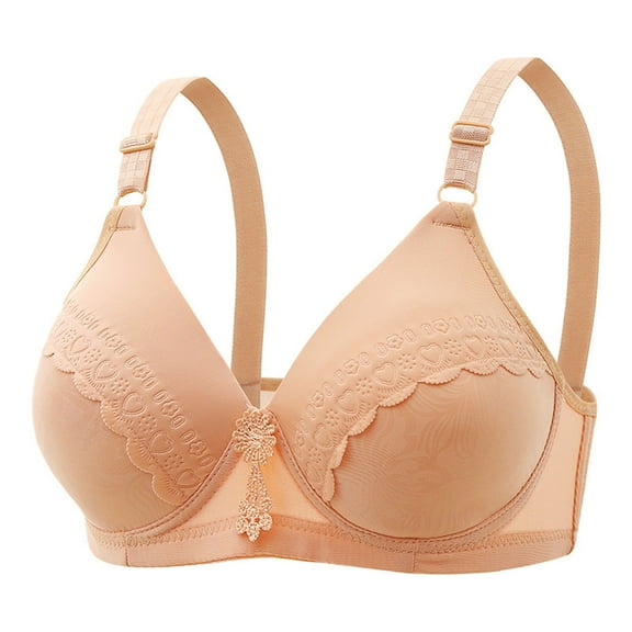 TAGOLD Womens Plus Size Bra,Summer Casual Bras for Womens,Woman Color Thin And Steel Hoop Gathered Breathable Underwear For Daily Bras