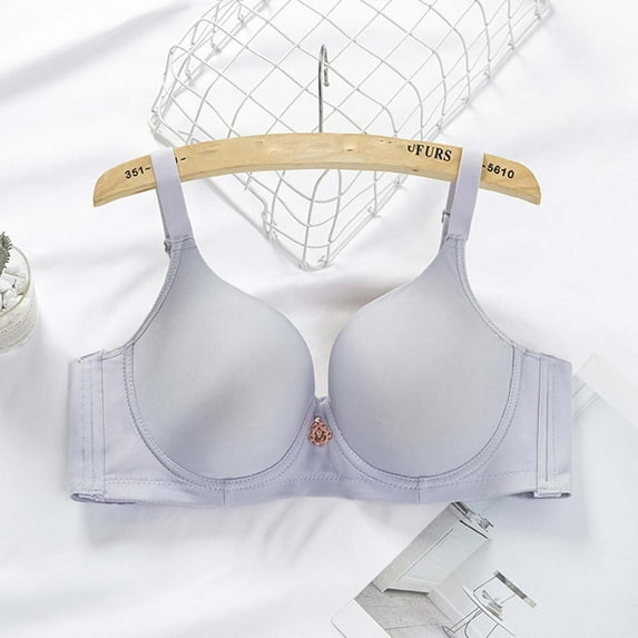 Summer Savings Clearance 2025! TAGOLD Womens Plus Size Bra Clearance,Summer Casual Bras for Womens,Woman Color Thin And Steel Hoop Gathered Breathable Underwear For Daily Bras