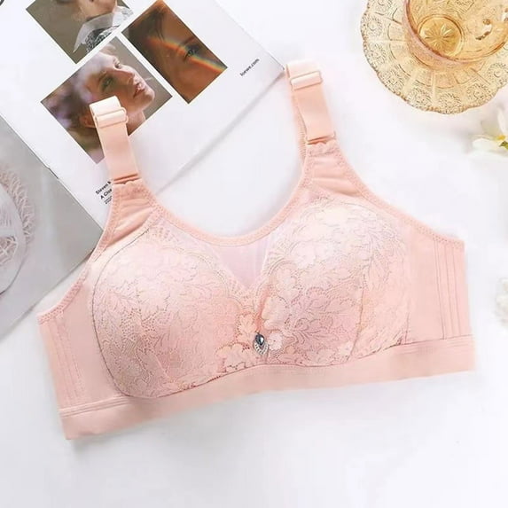 Summer Savings Clearance 2025! TAGOLD Womens Plus Size Bra Clearance,Summer Casual Bras for Womens,Woman Sexy Bra Without Steel Rings Buttons Sexy Yoga Nursing Bra Lingerie Underwear