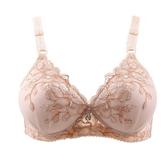 Summer Savings Clearance 2025! TAGOLD Womens Plus Size Bra Clearance,Summer Casual Bras for Womens,Woman's Color Comfortable Hollow Out Perspective Bra Underwear No Rims