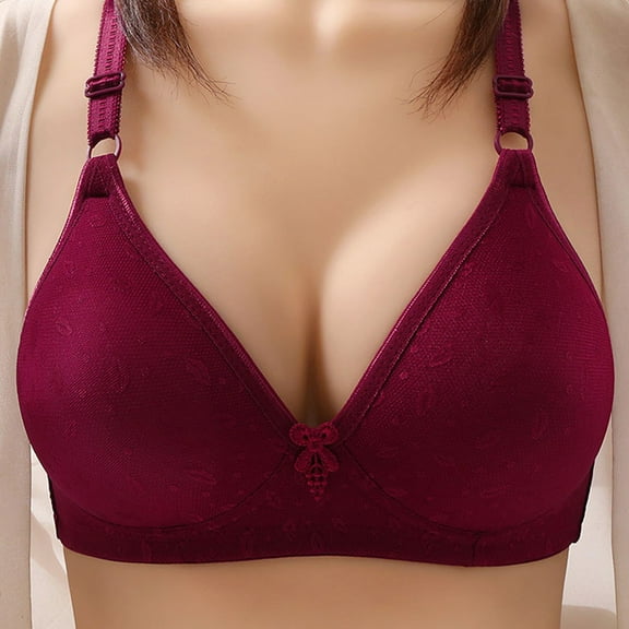 TAGOLD Womens Plus Size Bra,Summer Casual Bras for Womens,Woman's Comfortable Lace Breathable Bra Underwear No Rims