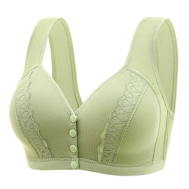 Summer Savings Clearance 2025! TAGOLD Womens Plus Size Bra Clearance,Summer Casual Bras for Womens,Woman's Embroidered Glossy Comfortable Breathable Bra Underwear No Rims