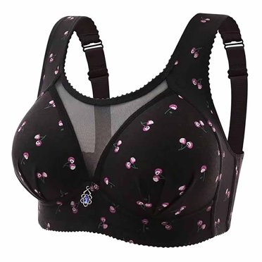 Summer Savings Clearance 2025! TAGOLD Womens Plus Size Bra Clearance,Summer Casual Bras for Womens,Woman's Embroidered Glossy Comfortable Breathable Bra Underwear No Rims
