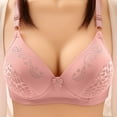 thumbnail image 1 of Summer Savings Clearance 2025! TAGOLD Womens Plus Size Bra Clearance,Summer Casual Bras for Womens,Woman's Embroidered Glossy Comfortable Breathable Bra Underwear No Rims, 1 of 5