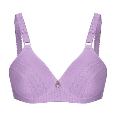 Summer Savings Clearance 2025! TAGOLD Womens Plus Size Bra Clearance,Summer Casual Bras for Womens,Woman's Embroidered Glossy Comfortable Breathable Bra Underwear No Rims