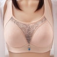 thumbnail image 1 of TAGOLD Womens Plus Size Bra,Summer Casual Bras for Womens,Woman's Fashion Bowknot Printing Comfortable Hollow Out Bra Underwear No Rims, 1 of 5