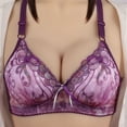 thumbnail image 1 of Summer Savings Clearance 2025! TAGOLD Womens Plus Size Bra Clearance,Summer Casual Bras for Womens,Woman's Solid Color Comfortable Hollow Out Perspective Bra Underwear No Rims, 1 of 3