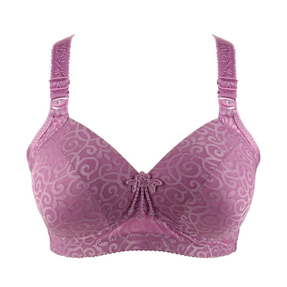 TAGOLD Womens Plus Size Bra,Summer Casual Bras for Womens,Women Bra Large And Thin Without Steel Ring With Side Folding And Fading Full Cup Bra