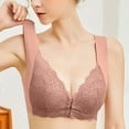 thumbnail image 1 of TAGOLD Womens Plus Size Bra,Summer Casual Bras for Womens,Women Lace Patchwork Bra Wire Free Underwear One-Piece Bra Everyday Underwear, 1 of 5
