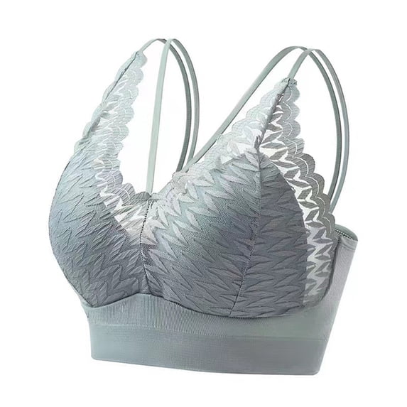 Summer Savings Clearance 2025! TAGOLD Womens Plus Size Bra Clearance,Summer Casual Bras for Womens,Women Wireless Sling Large Size Pull Together Bra Comfortable Underwear