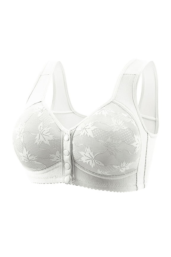 Womens Plus Size Bra,Summer Bras for Womens,Women's Sexy Non Magnetic And Non Steel Ring Gathered Bra With Thin Cup And Adjustable Sexy Lace Bra Underwear