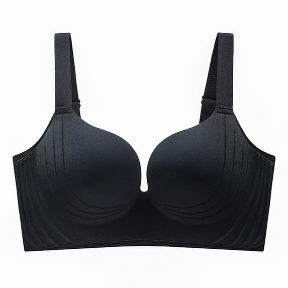 TAGOLD Womens Plus Size Bra,Summer Bras for Womens,Women's Solid Color Bra Front Button Plus Size Full Cup Closure Secondary Breast Sagging Bra