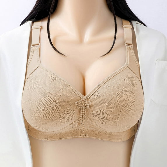 TAGOLD Womens Plus Size Bra,Summer Bras for Womens,Woman's Lace Thin Style Ventilate Large Size Bra Without Steel Rim