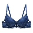 thumbnail image 1 of TAGOLD Womens Plus Size Bra,Summer Bras for Womens,Women Fashion Sexy Mesh Lace Thin Rims Gathered Underwear Bra Bra, 1 of 2