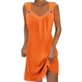 thumbnail image 1 of Summer Savings Clearance 2025! TAGOLD Womens Summer Dress,Plus Szie Casual Dress for Womens,Women's Casual Versatile Printed Round Neck Casual Sleeveless Suspender Dress, 1 of 5