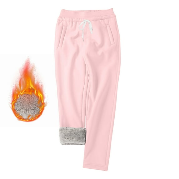 Holiday Clearance! TAGOLD Womens Winter Pants,Plus Size Sweatpants for Womens, Women's Winter Warm Lined Sweatpants With Pockets Jogger Pants Villus Pants