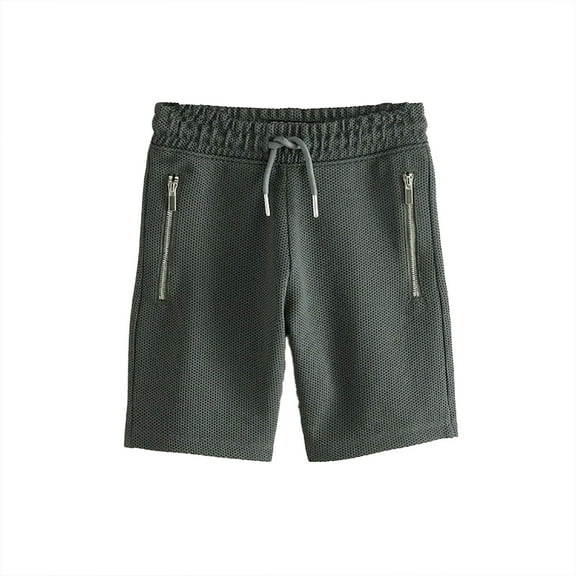 THDHVS Boys Shorts,Shorts for Girls,Boys Shorts Fast Dry Athletic Running Shorts with Zipper Pockets Gray 5-6 Years